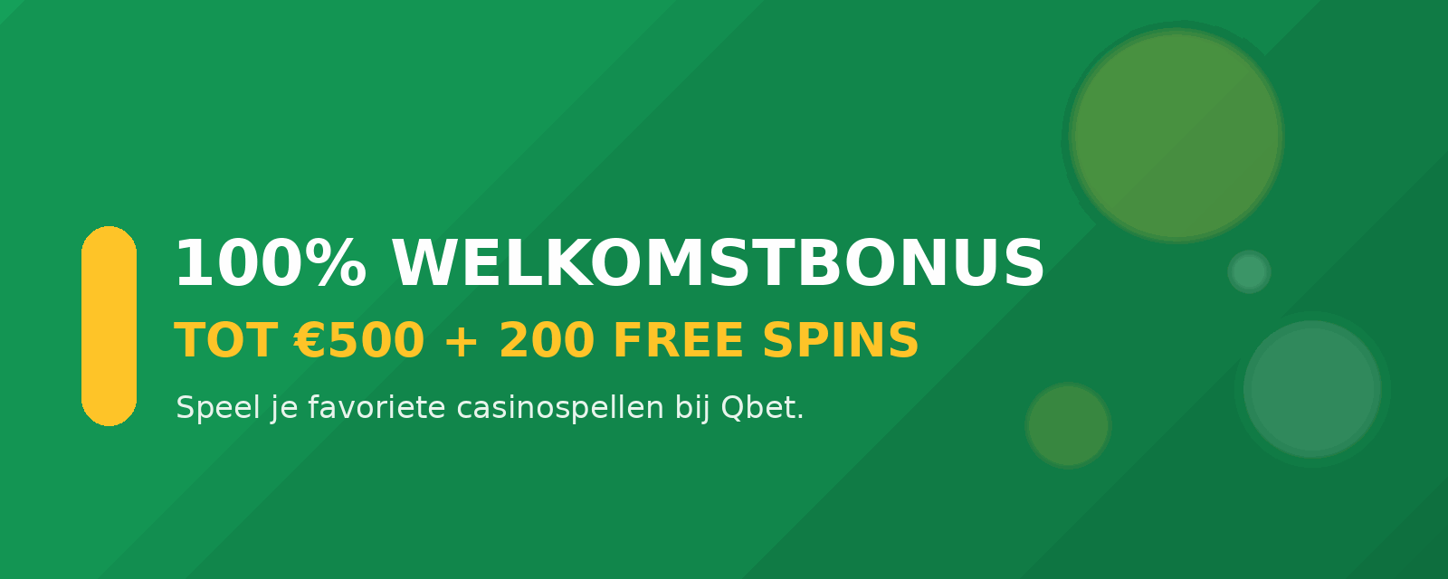 Qbet Casino welkomstbonus tot 500 euro en 200 free spins